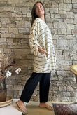Porto Button Back Breton Tunic Sandstone 